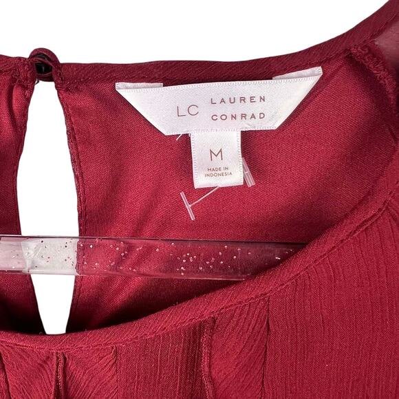 LC Lauren Conrad Ruffled Blouse Size Medium - Picture 3 of 7